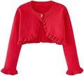 Toddler Girls Cardigan Sweater Bolero Shrug Baby Kids Long Sleeve Cropped Dress by Miccina