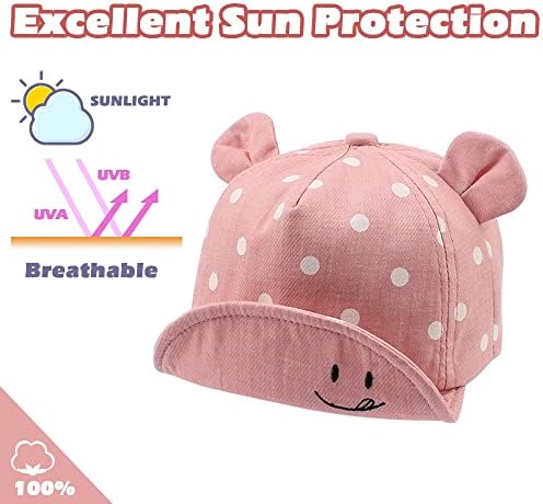 JANGANNSA Baby Duck Cap Infant Kids Sun Hat Bear Cute Cartoon Caps Spring Summer - Image 3