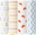 100% Muslin Swaddle Blankets, Baby Swaddling Blankets by Rajlinen