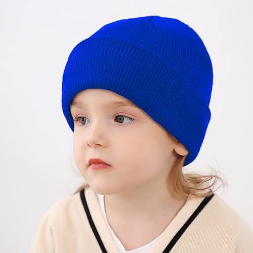 DOOVID Toddler Beanie Kids Warm Knit Beanie Hat Baby Boys Girls Knit Caps - Image 3