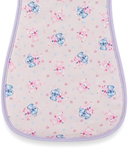Disney Baby Stitch Angel Burp Cloths 3 Pack 20" x 10" Burping Rags Infants - Image 7