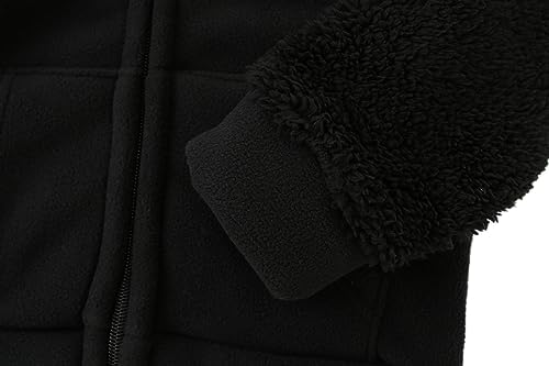 Toddler Winter Coats Baby Boys Girls Fuzzy Sherpa Fleece Jackets - Image 2