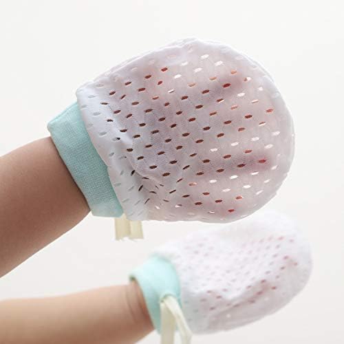 Cute Boys Girls Cotton No Scratch Gloves Drawstring Adjustable Mittens - Image 5