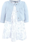 Hudson Baby Infant and Toddler Girls Cotton Dress and Cardigan Set by HudsonBaby