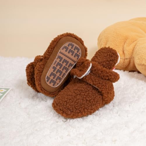 HsdsBebe Unisex Newborn Baby Cotton Booties Non-Slip Sole - Image 3