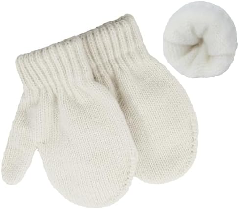 Century Star Toddler Mittens Thick Knit Kids Winter Gloves Warm Toddler Winter - Image 2