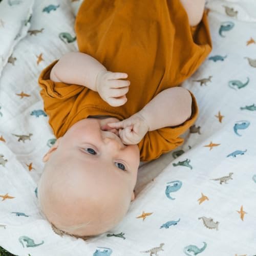 Little Unicorn Muslin Swaddle Blanket - Image 7