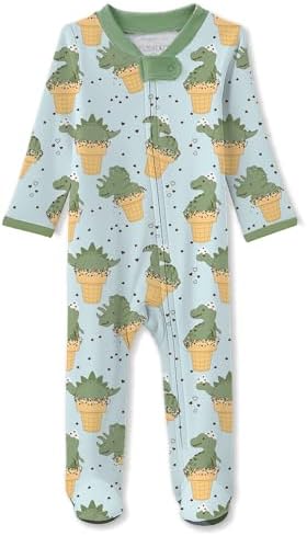 Butterblu Scout Sleep & Play 100% Organic Cotton Footed Zip Front PJs | GOTS by Butterblu