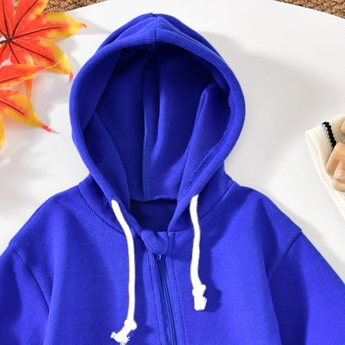 Unutiylo Unisex Baby Boys Girls Long Sleeve Infant Baby Zipper Hooded Jumpsuits - Image 5