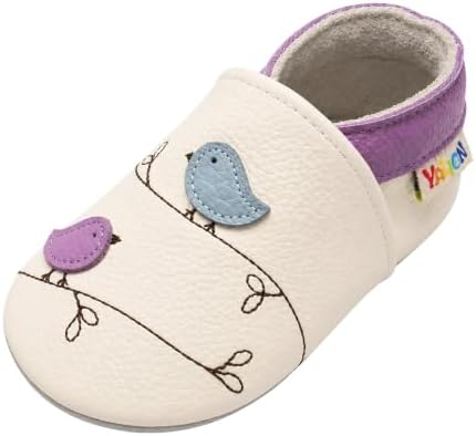 YALION Baby Soft Leather Shoes Suede Sole Infant Toddler First Walking Sports by YALION