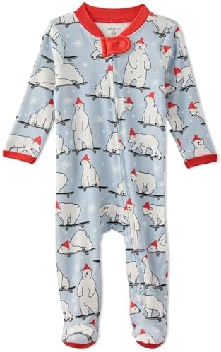 Butterblu Scout Sleep & Play 100% Organic Cotton Footed Zip Front PJs | GOTS by Butterblu