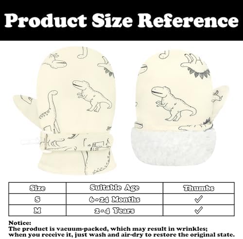 Sarfel Toddler Mittens Waterproof Toddler Gloves Baby Winter Mittens Toddler - Image 6