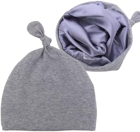 Silky Satin Lined Newborn Hat Hair Care Knot Beanie Hats by Sugarmelon