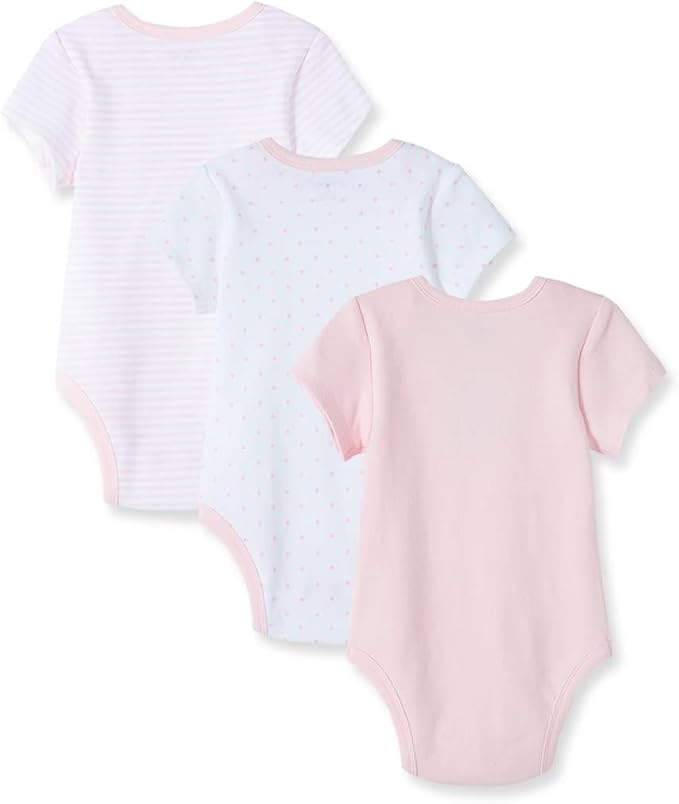 Little Me Clothes for Baby Girls' 3-Pack 100% Cotton Bodysuits - Image 2