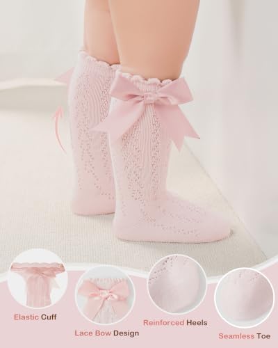 Toddler Girl Ruffle Socks Baby Girls Knee High Socks - Image 4