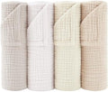 Susurration Muslin Burp Cloths 24x24 Inches Ultra Soft 100% Cotton | 4 Pack by Susurration