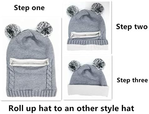 Baby Winter Hat Scarf Set, Unisex Infant Toddler Kids Hat Scarf - Image 6