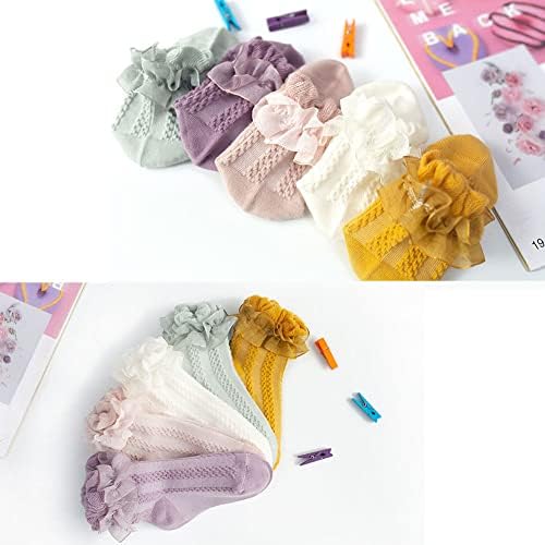 Toddler Girl Ruffle Socks Baby Girls Knee High Socks - Image 7