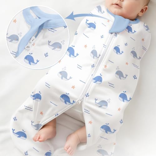 Baby Swaddle 0-2 Months, Cotton Arm-In Zipper Sleep Sack, Wearable Blankets Wrap - Image 6
