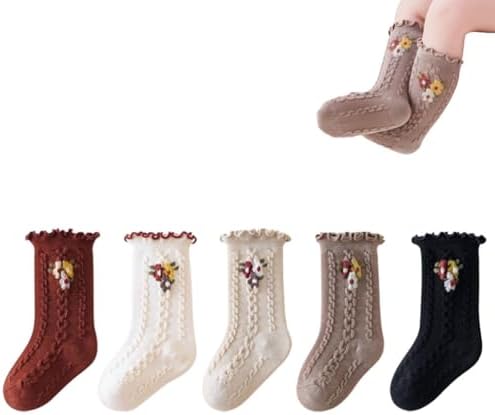 Toddler Girl Ruffle Socks Baby Girls Knee High Socks by WATOCHE
