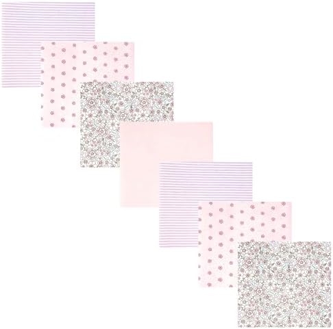 Hudson Baby Unisex Baby Cotton Polyester Flannel Receiving Blankets Bundle by HudsonBaby