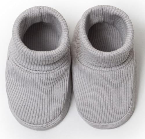 CEOBABY Baby Booties 0–3 Months, Newborn Shoes, Soft Cotton Infant Bootie Socks - Image 3