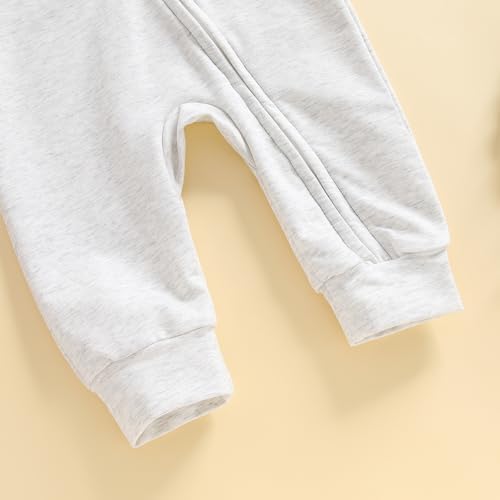Fall Baby Clothes Newborn Boy Girl Hoodie Romper Long Sleeve Jumpsuit Winter - Image 6