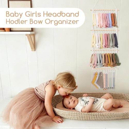 POVETIRE Headband Holder for Girls Baby Headband Organizer Head Bands Hair - Image 2