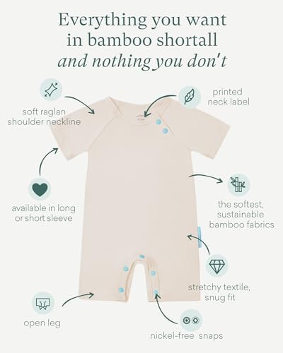 PurComfy SuperSoft Bamboo Viscose Baby Romper, Short Sleeve | One-piece Summer - Image 2