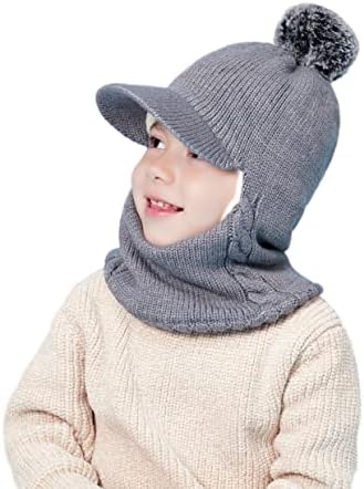 Baby Winter Hat Scarf Set, Unisex Infant Toddler Kids Hat Scarf - Image 3