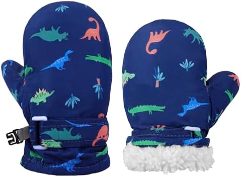 Toddler Mittens Lined Fleece Snow Gloves by Fynnsure