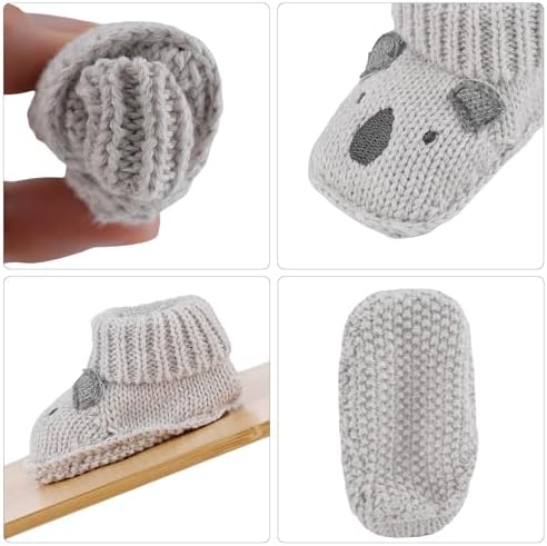 Newborn Knit Booties Soft Baby Sock Boots - Image 3