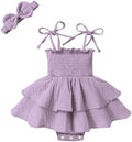 YOUNGER TREE Baby Girl Clothes Infant Summer Romper Dress Sleeveless Bodysuit by YOUNGERTREE