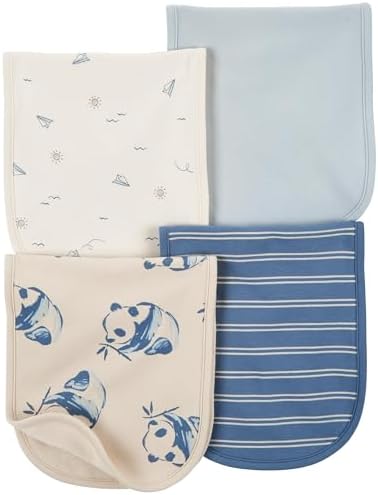 Carter's Baby Boys 4 Pack Cotton Burp Cloths by Carters