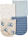 Carter's Baby Boys 4 Pack Cotton Burp Cloths by Carters