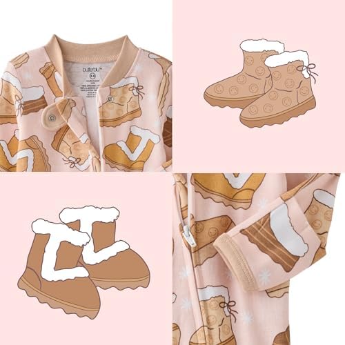 Butterblu Scout Sleep & Play 100% Organic Cotton Footed Zip Front PJs | GOTS - Image 5
