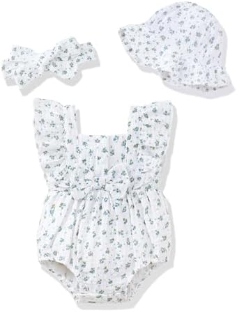 Renotemy Baby Girl Clothes Summer Newborn Girls Outfits Preemie-18Months by Renotemy