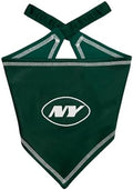 Pets First NFL New York Jets TIE Bandana, Size Small/Medium. Dog Bandana Scarf by PETSFIRST