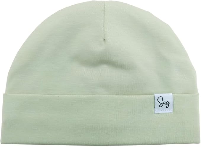 Jersey Beanie Hat for Newborn Baby Boys Girls Silky Satin Lined Hats Bonnet by Sugarmelon