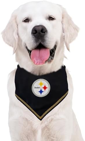 Pets First NFL Pittsburgh Steelers TIE Bandana, Small/Medium. Dog Bandana Scarf - Image 5