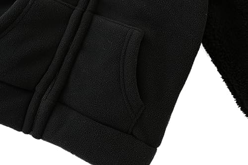 Toddler Winter Coats Baby Boys Girls Fuzzy Sherpa Fleece Jackets - Image 5