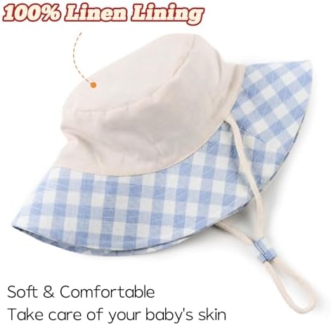 Bamery Baby Toddler Girls Bucket Hat Newborn Sun Hats - Image 4