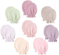 8 Pairs Newborn Baby Muslin Cotton Mittens 0-6 Months No Scratch Elastic Wrist by Fashion+Accessories+for+Women