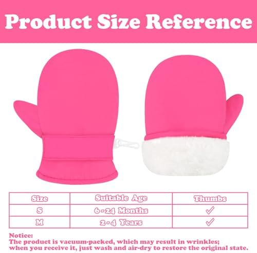 Sarfel Toddler Mittens Waterproof Toddler Gloves Baby Winter Mittens Toddler - Image 6