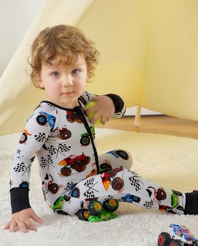 babee Reshinee Bamboo Viscose Baby Footie Pajama, Zipper Sleeper Boys Girls - Image 2