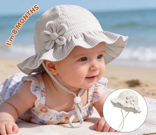 Baby Girl Wide Brim Bucket Hats - Image 3