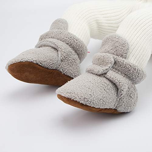 HsdsBebe Unisex Newborn Baby Cotton Booties Non-Slip Sole - Image 2