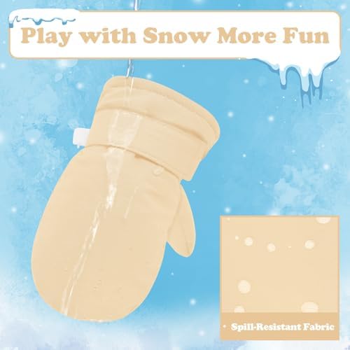 Sarfel Toddler Mittens Waterproof Toddler Gloves Baby Winter Mittens Toddler - Image 2