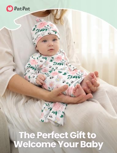 PATPAT Baby Sleeper Gown with Hat - Image 2