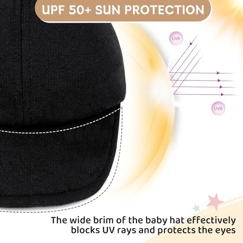 Durio Baby Baseball Cap UPF 50+ Infant Sun Hat Elastic Back 0-12 Months - Image 2